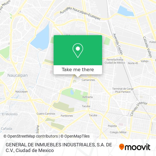 Mapa de GENERAL DE INMUEBLES INDUSTRIALES, S.A. DE C.V.