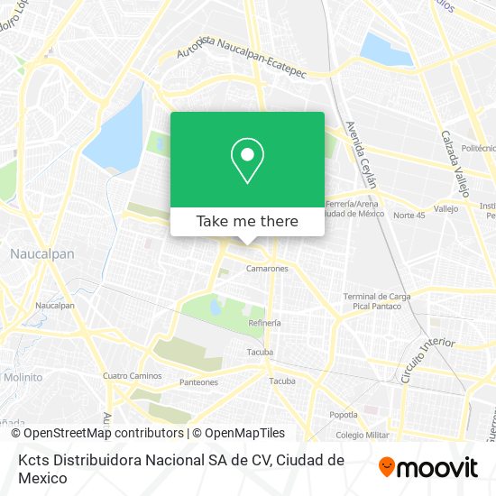 Kcts Distribuidora Nacional SA de CV map