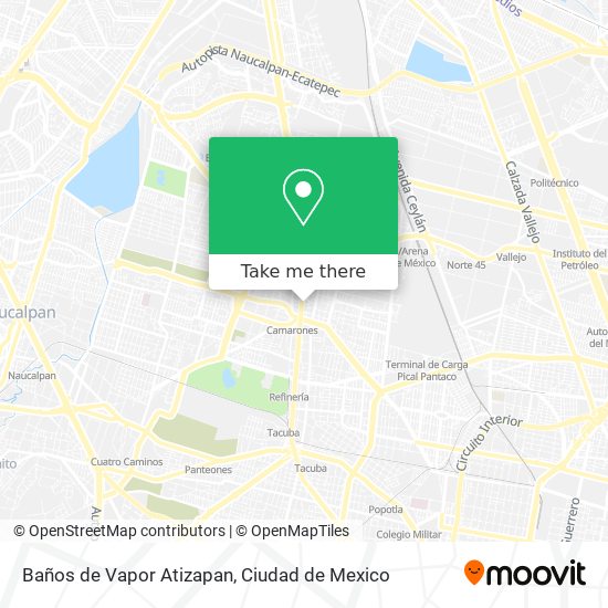 Baños de Vapor Atizapan map