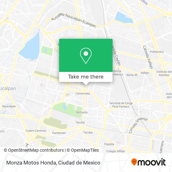 Monza Motos Honda map