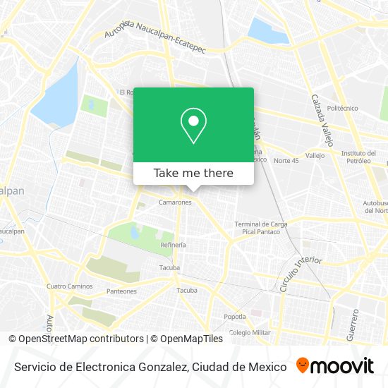 Servicio de Electronica Gonzalez map