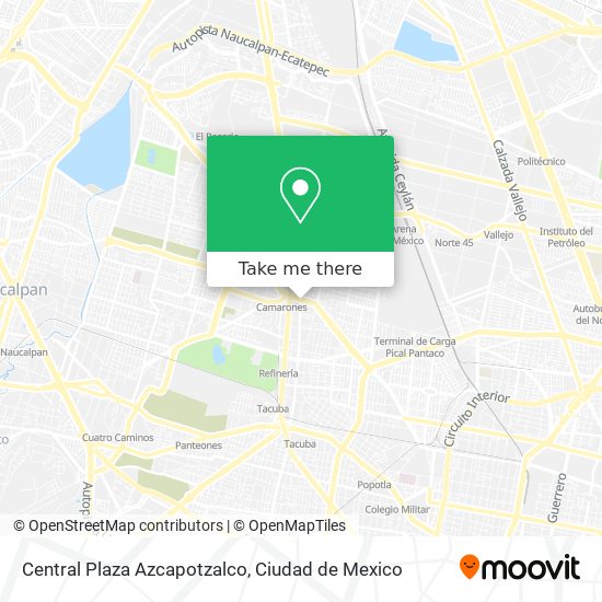 Central Plaza Azcapotzalco map