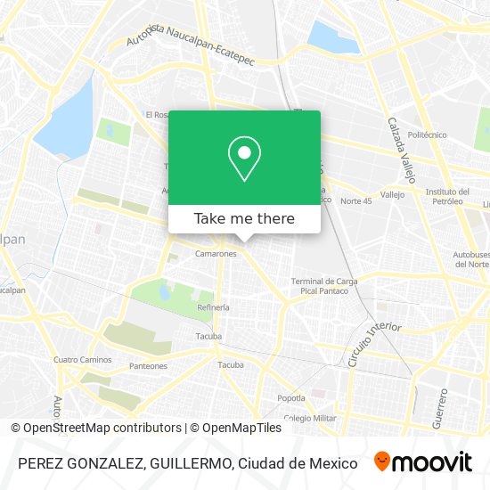 Mapa de PEREZ GONZALEZ, GUILLERMO