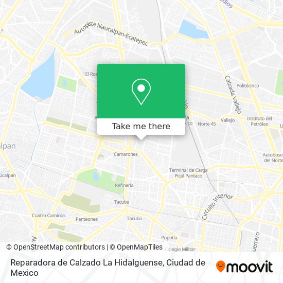 Reparadora de Calzado La Hidalguense map