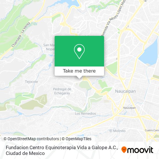 Fundacion Centro Equinoterapia Vida a Galope A.C. map