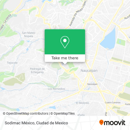 Sodimac México map