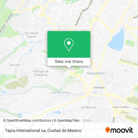 Mapa de Tapia International sa