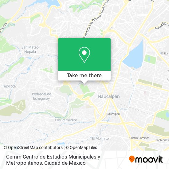 Mapa de Cemm Centro de Estudios Municipales y Metropolitanos