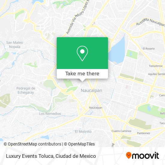 Luxury Events Toluca map