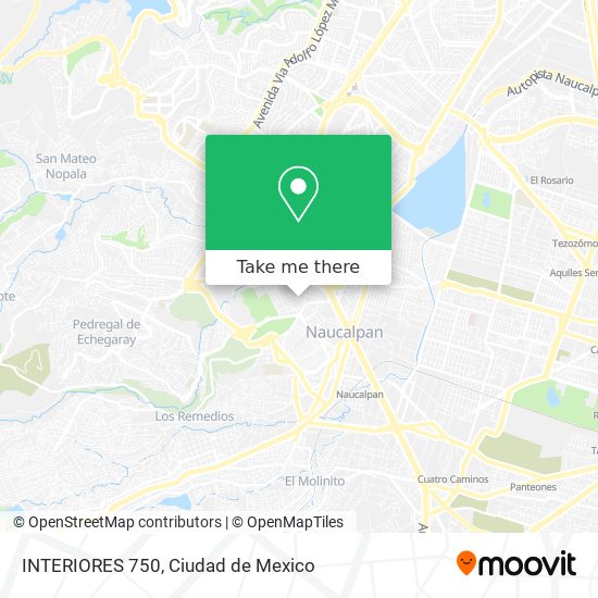INTERIORES 750 map