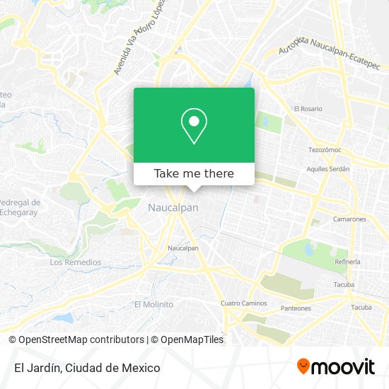 El Jardín map