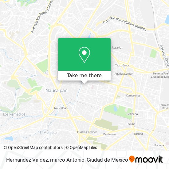 Hernandez Valdez, marco Antonio map