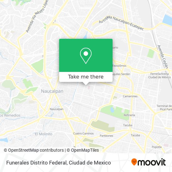 Funerales Distrito Federal map