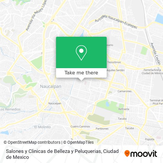 Salones y Clinicas de Belleza y Peluquerias map