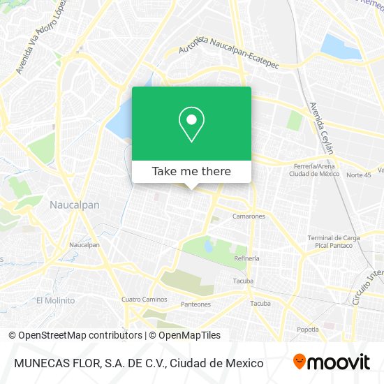 MUNECAS FLOR, S.A. DE C.V. map