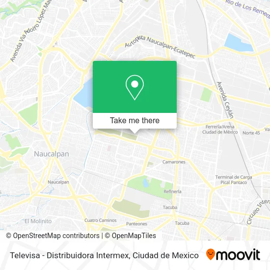 Mapa de Televisa - Distribuidora Intermex