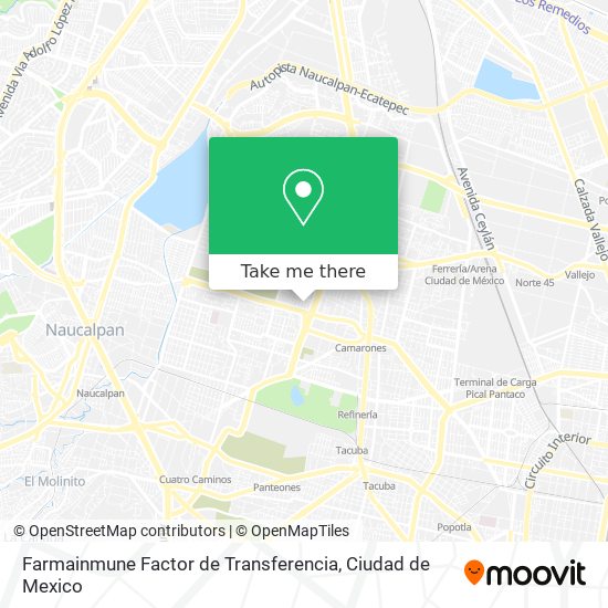 Mapa de Farmainmune Factor de Transferencia