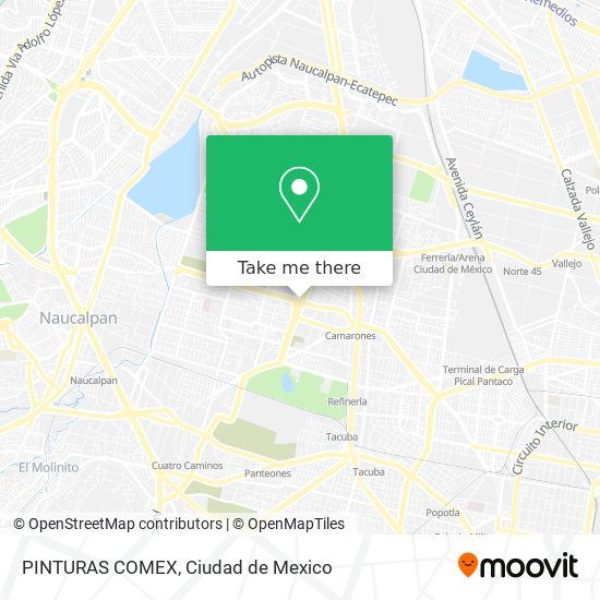PINTURAS COMEX map