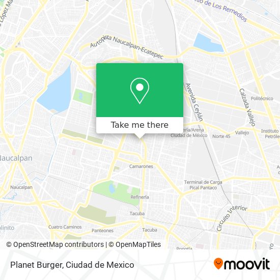 Planet Burger map