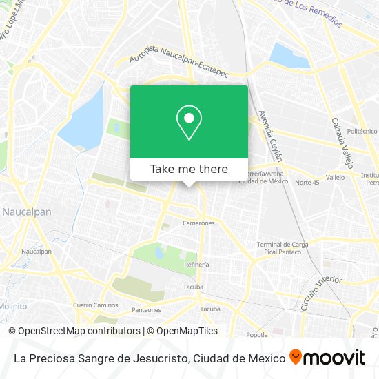 La Preciosa Sangre de Jesucristo map