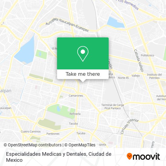 Especialidades Medicas y Dentales map