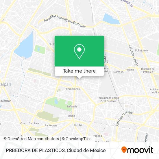 PRBEDORA DE PLASTICOS map