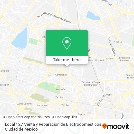 Local 127 Venta y Reparacion de Electrodomesticos map