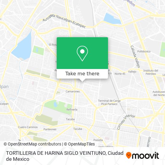 Mapa de TORTILLERIA DE HARINA SIGLO VEINTIUNO