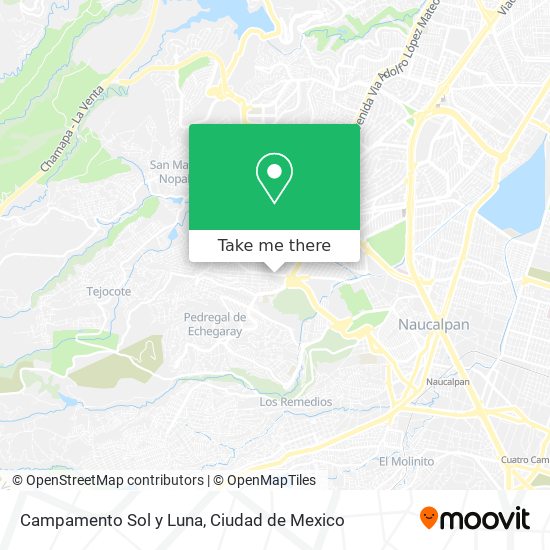 Campamento Sol y Luna map