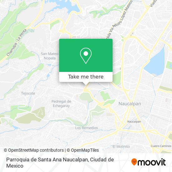 Parroquia de Santa Ana Naucalpan map