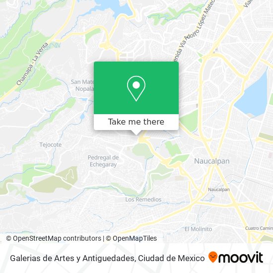 Mapa de Galerias de Artes y Antiguedades