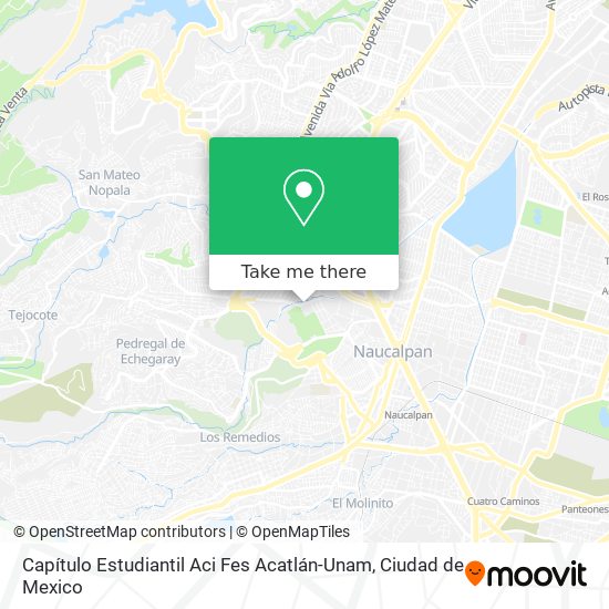 Capítulo Estudiantil Aci Fes Acatlán-Unam map