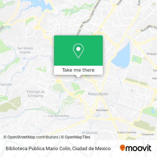 Biblioteca Publica Mario Colin map