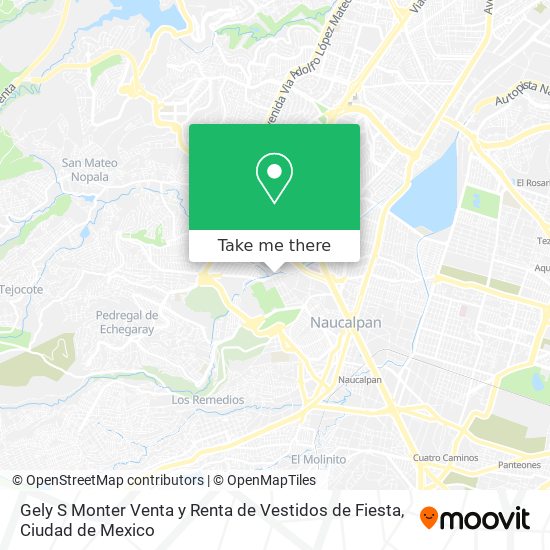 Gely S Monter Venta y Renta de Vestidos de Fiesta map