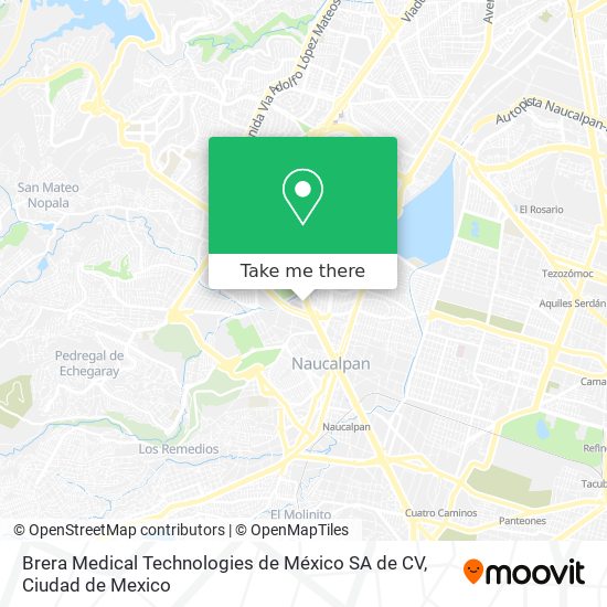 Brera Medical Technologies de México SA de CV map