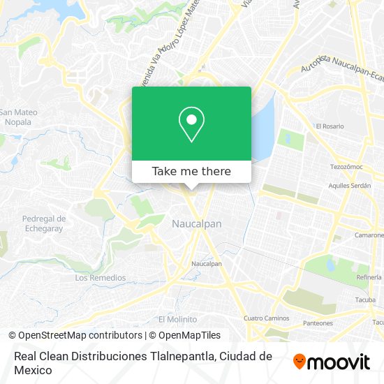 Real Clean Distribuciones Tlalnepantla map