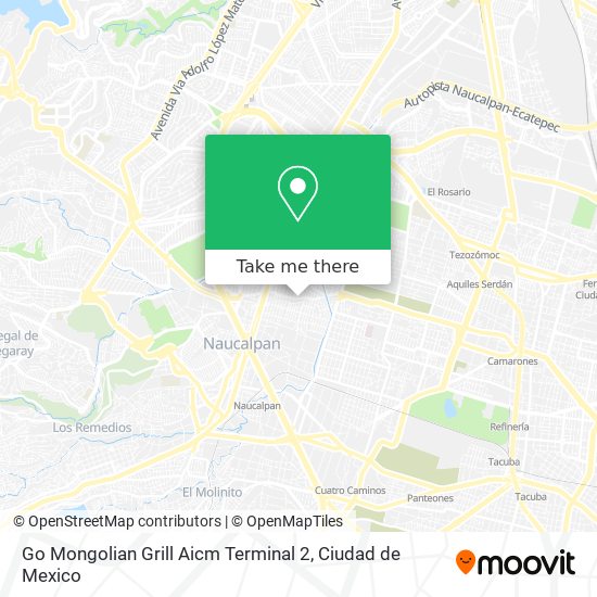 Go Mongolian Grill Aicm Terminal 2 map