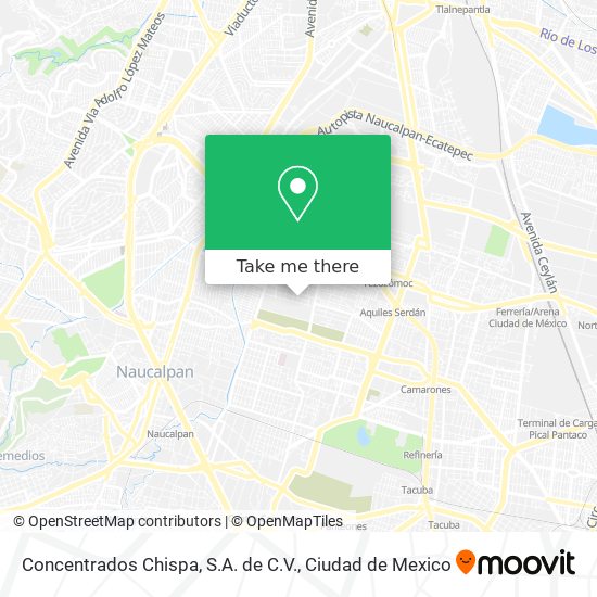 Mapa de Concentrados Chispa, S.A. de C.V.