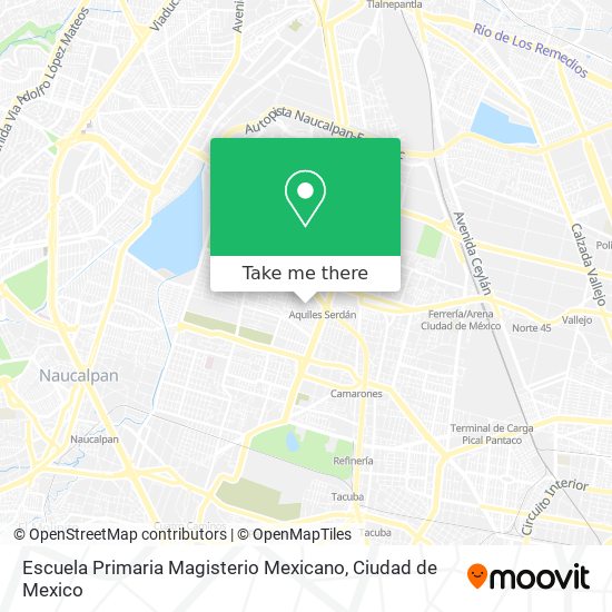 Escuela Primaria Magisterio Mexicano map