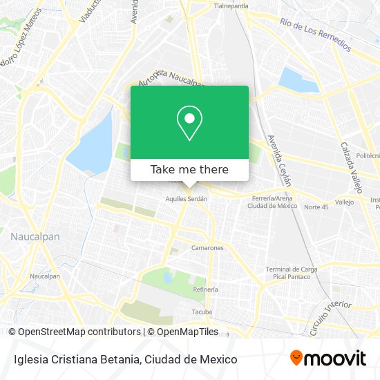 Mapa de Iglesia Cristiana Betania