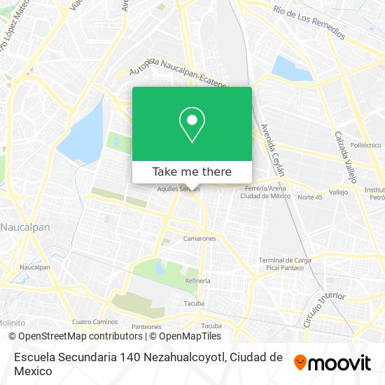 Escuela Secundaria 140 Nezahualcoyotl map