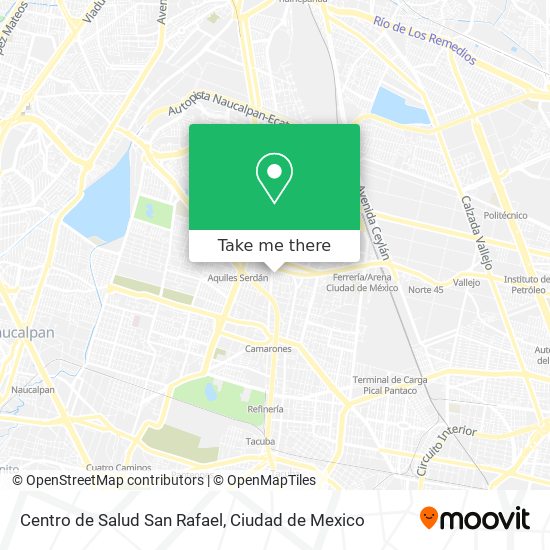 Mapa de Centro de Salud San Rafael