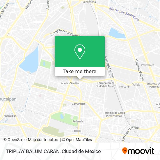 TRIPLAY BALUM CARAN map