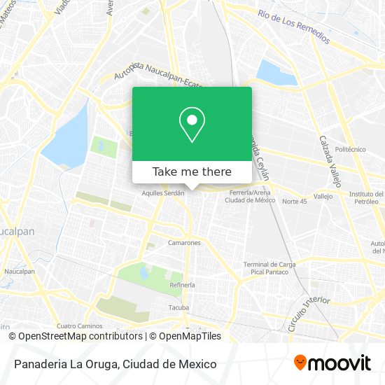 Mapa de Panaderia La Oruga