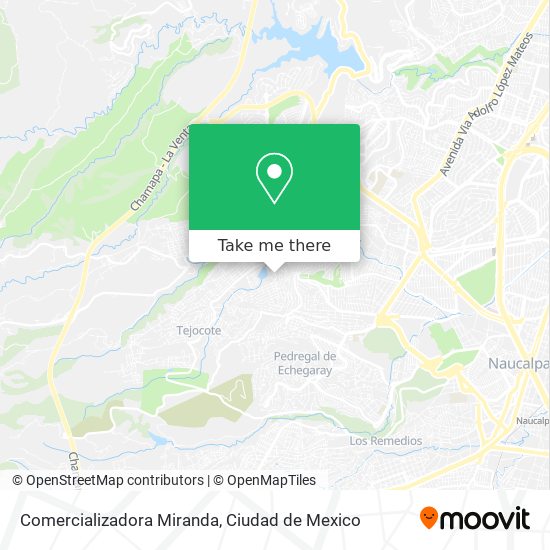 Mapa de Comercializadora Miranda