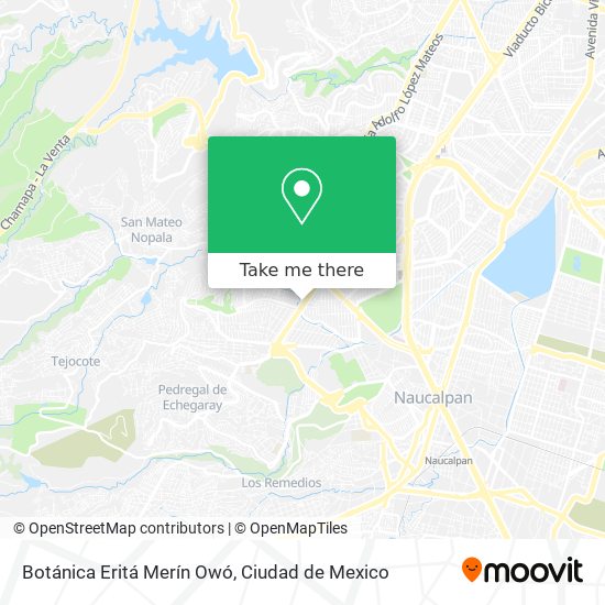 Botánica Eritá Merín Owó map