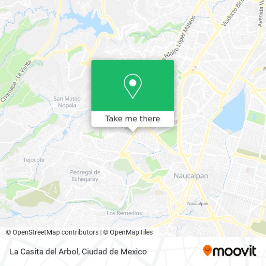 Mapa de La Casita del Arbol