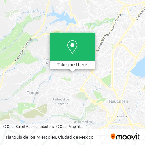 Mapa de Tianguis de los Miercoles