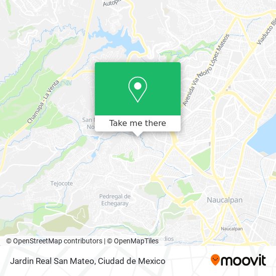 Jardin Real San Mateo map