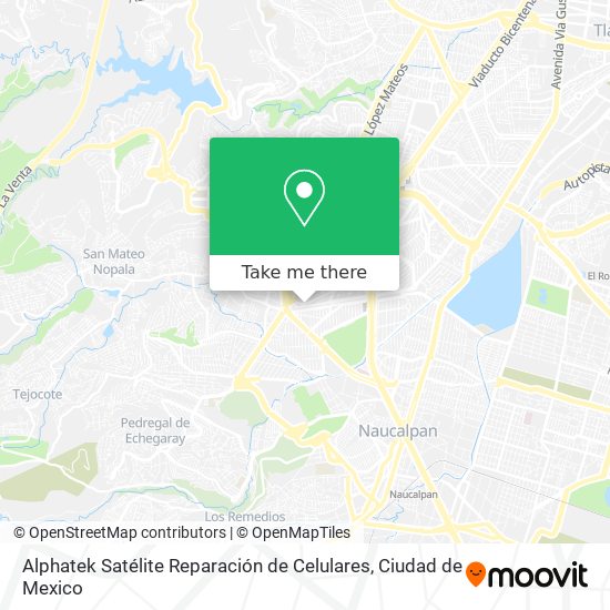 Alphatek Satélite Reparación de Celulares map